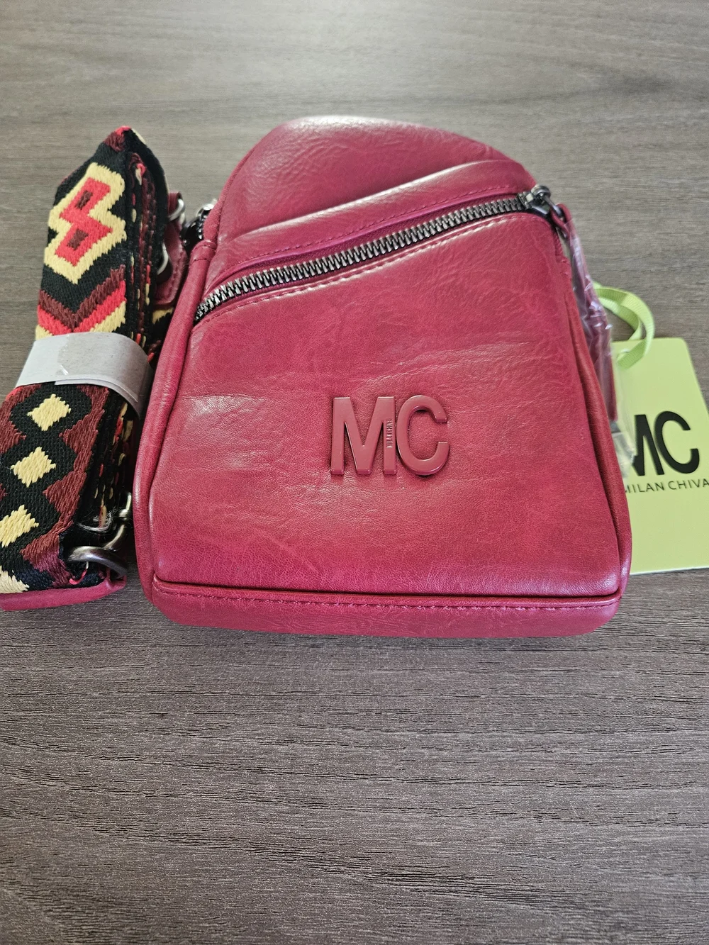 Milan Chiva red Sling bag/ Crossbody/ Chest bag/NWT